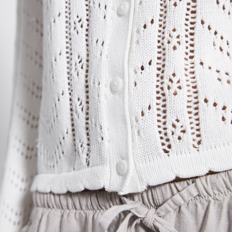 Crochet knit cardigan "Vidia"